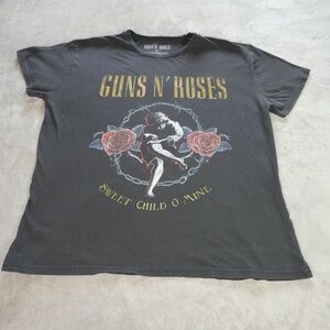 Guns & Roses Sweet Child of Mine Men XL Black Graphic Cotton Casual T-Shirt